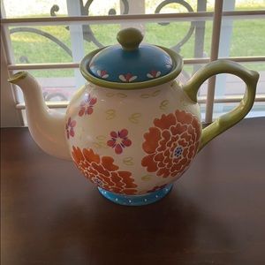 Dutch Wax Hand Painted Teapot